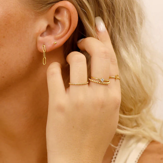 Braided Stacking Ring (Gold)