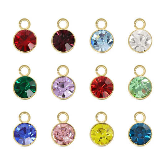 Birthstone Charm (Gold)