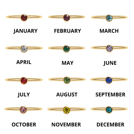 Birthstone Stacking Ring