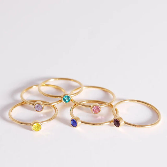 Birthstone Stacking Ring