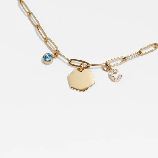 Birthstone Charm (Gold)